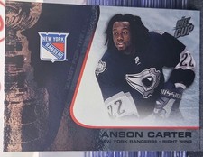 2003 Pacific Anson Carter Quest For The Cup 🚨🚨🚨 New York Rangers 