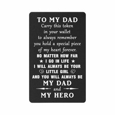 Father's Day Gifts from Daughter - Dad I will Always Be Your Dad from Daughter