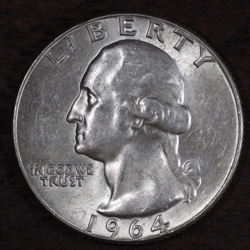 1964 D • Washington Quarter 25C - MS+++ MINT-STATE - 90% Silver USA #33