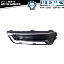 Fog Light Bezel Chrome & Black Fits 2014-2019 Chevrolet Impala