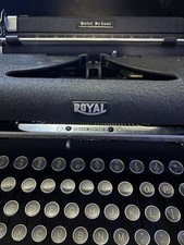 ROYAL  Manual TYPEWRITER  Vintage Very Heavy  CLEAN thumbnail
