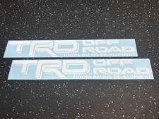 2x White Trd Off Road Vinyl Decal Fits Tacoma 4runner Tundra Truck Outdoor Use 2x White Trd Off Road Vinyl Decal Fits Tacoma 4runner Tundra Truck Outdoor Use