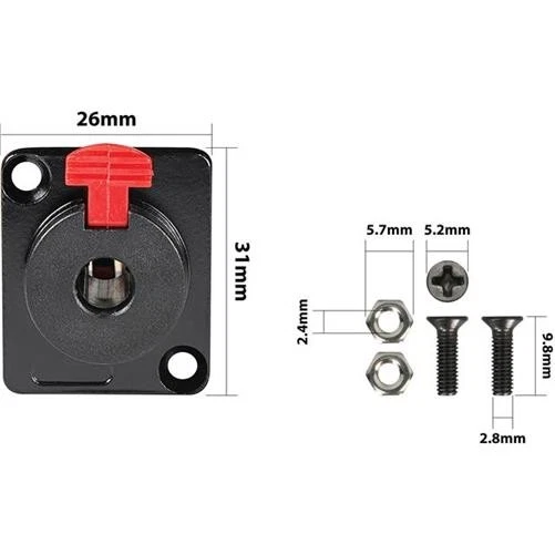 Chassis Mount 6.3mm Jack Socket - Image 3 of 4