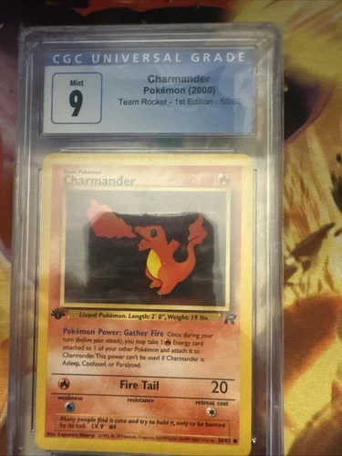CGC 9 - Charmander 50/82 Team Rocket 1st Edition