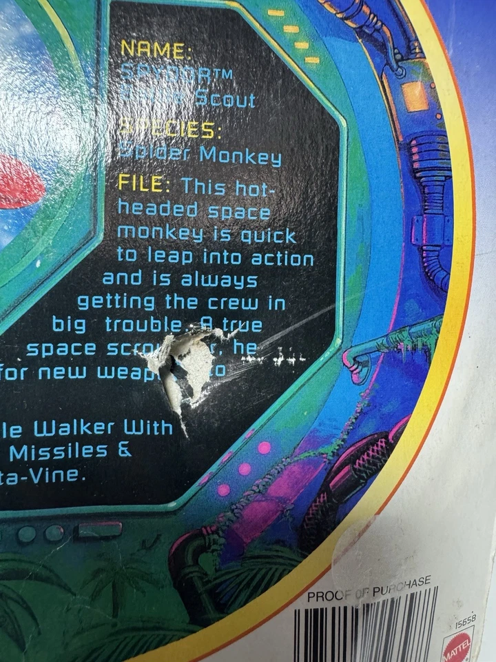 Mattel Captain Simian and the Space Monkeys Battle Scout Spydor *Sellado de fábrica* Foto 4 de 4