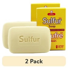 Grisi Sulfur Soap, Acne Treatment, Cleanser Bar Soap, 4.4 Oz. Pack of 2
