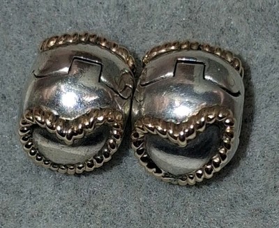 Pandora Silber & 14K Gold Geflochtenes Herz Clip Charms S925 ALE 790599 2er Set