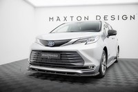 Maxton Design Frontlippe Passend FüR Toyota Sienna Mk4 Schwarz Hochglanz