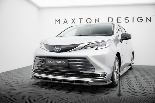 Maxton Design Frontlippe Passend FüR Toyota Sienna Mk4 Schwarz Hochglanz-image