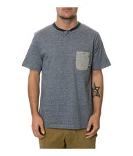 Fourstar Clothing Mens The Ishod SS Knit Graphic T-Shirt, Blue, Small