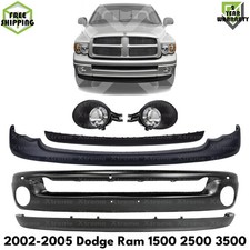 Front Bumper Primed Fog Lights Kit For 2002-2005 Dodge Ram 1500 2500 3500 Front Bumper Primed Fog Lights Kit For 2002-2005 Dodge Ram 1500 2500 3500