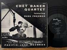 Chet Baker Quartet Featuring Russ Freeman 1953 Pacific Jazz 10" OG Cool Jazz