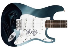 David Arquette Signed Scream 1/1 Custom Graphics Photo Guitar ACOA