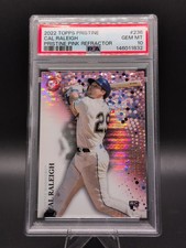 2022 Topps Pristine Cal Raleigh #236 Pink Pristine Refractor /15 (RC) PSA 10