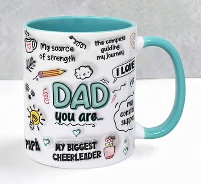 Vatertag Tasse: ''Papa du bist...'' Zitat Geschenk - Keramik, BPA-frei