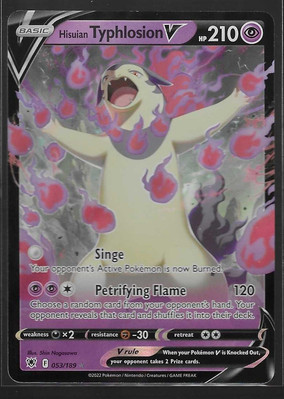 Hisuian Typhlosion V 053/189 Astral Radiance Ultra Rare Pokemon Card Near Mint