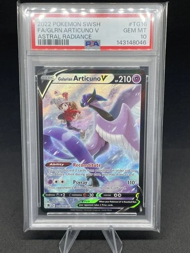 2022 GALARIAN ARTICUNO V FULL ART TG16 POKEMON ASTRAL RADIANCE PSA 10