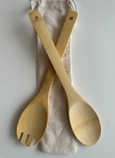 Lot De 2 Ustensiles De Cuisine En Bambou - Ecologiques Et Pratiques