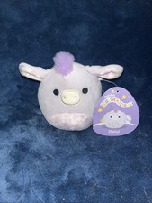 Squishmallows 4" Delzi the Purple Donkey Easter 2023 Plush Toy