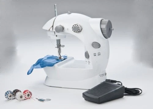 Portable Mini Sewing Machine with 76 Piece Kit Dual Speed Pre-Threaded Ready - Image 3 of 4
