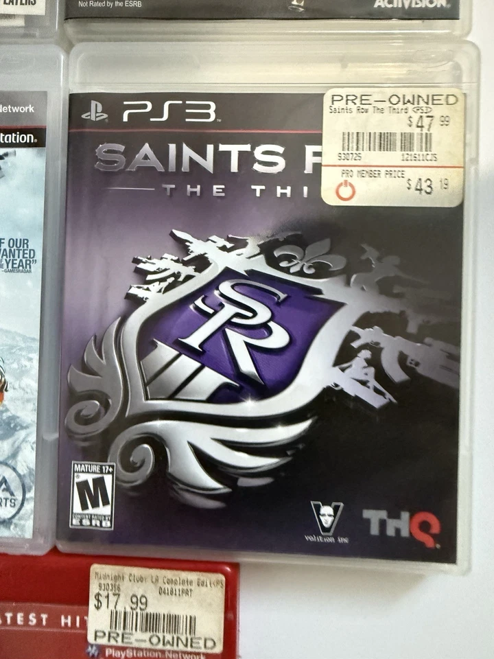 Lot of 4 PS3 Games Bundle Tested Works Midnight Club SSX COD Madden Saints - Image 3 of 4