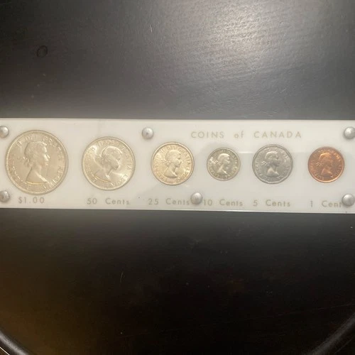 1957 Canadian Silver Proof-Like uncirculated  coin set!