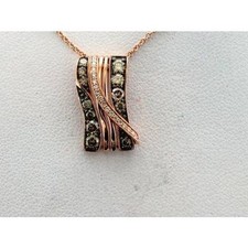 Le Vian 14K Rose Gold 18" Pendant Necklace Jewelry for Women Chocolate Diamond