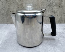 Multi Use Coffee Percolator Stainless Steel Stove Top Coffee Maker 6 Cup - VGC