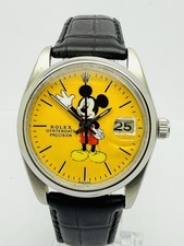 Vintage Rolex Oysterdate Precision Mickey Mouse 1972 Stainless Steel 6694.