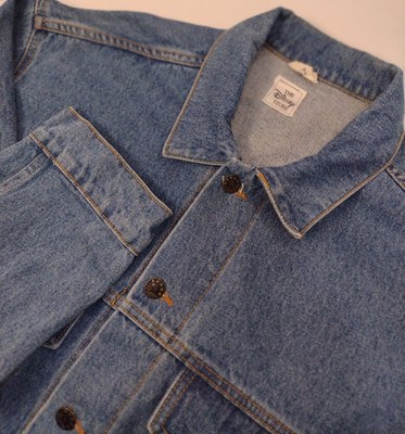 The Disney Store XL Embroidery Back The Walt Disney Studios Mickey Denim Jacket