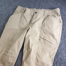 Duluth Trading Pants Dry on the Fly Womens 14x29 Beige Cargo Pant Hiking Outdoor