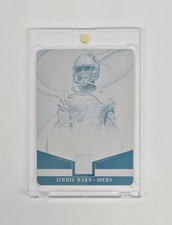 1/1 ROOKIE CYAN PRINTING PLATE 2014 ELITE JIMMIE WARD SAN FRANCISCO 49ERS NFL RC