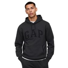 NWT Gap Logo Black Men's Hoodie Size L