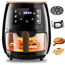 Air Fryer, 6QT Airfryer Oven with Viewing Window Oilless Cooker with Digital Dis