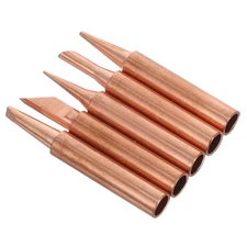 5 Pcs Soldering Iron Tip Tips Welding Repair Smooth Head Replacement Kit Gas