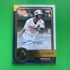 Cedric Mullins 2019 Topps Museum Collection Archival RC Auto #AA-CM LTD #21/25