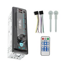 Single Din Car Stereo System Bluetooth FM Radio USB AUX MP3 Player Assembly