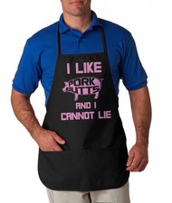 I LIke Pork Butts and I Cannot Lie Apron Funny Grilling Aprons