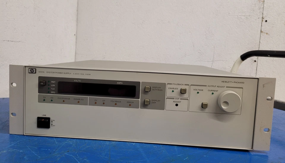 HP 6031A 0-20VDC 0-120A 1000W Power Supply Tested Working 220VAC Input - Image 4 of 4