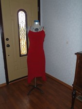  Sz 3 summer evening prom  party red sparkle dress