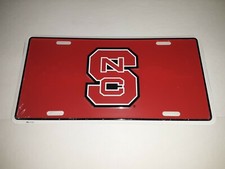 North Carolina State Wolfpack Inlaid Acrylic Black License Plate Frame - View #6