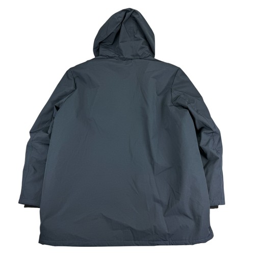 Club Room Mens Removable Faux Fur Hood Ultra Loft Parka Jacket Navy Blue 2XL - Picture 5 of 6