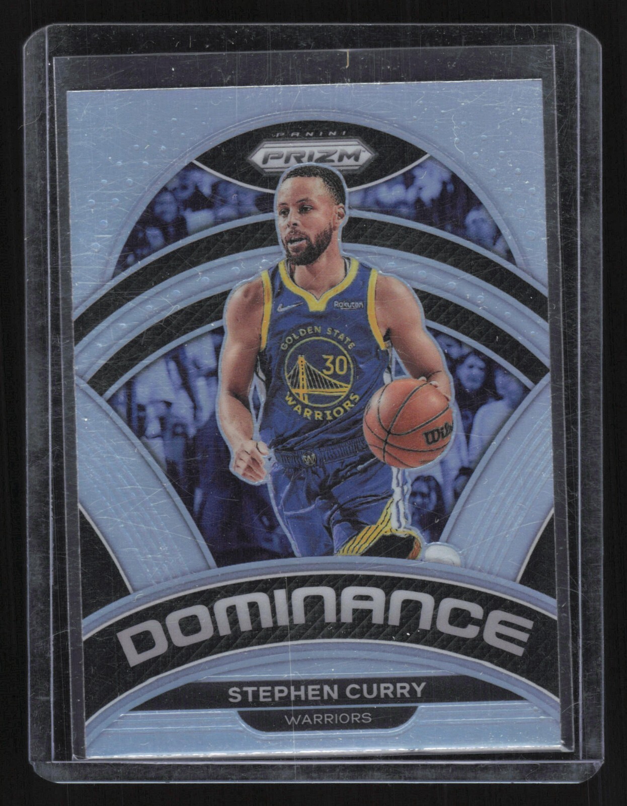 2022-23 Panini Prizm Stephen Curry Dominance Silver Prizm Insert Warriors #23