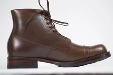 Julian Boots, Cornish Miner, Horween Chrome Excel Vintage Brown, Size 6.5 only