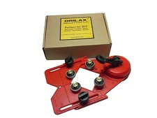 Drilax Drill Bit Hole Saw Guide Jig Fixture Vacuum Suction Base Cooler Input