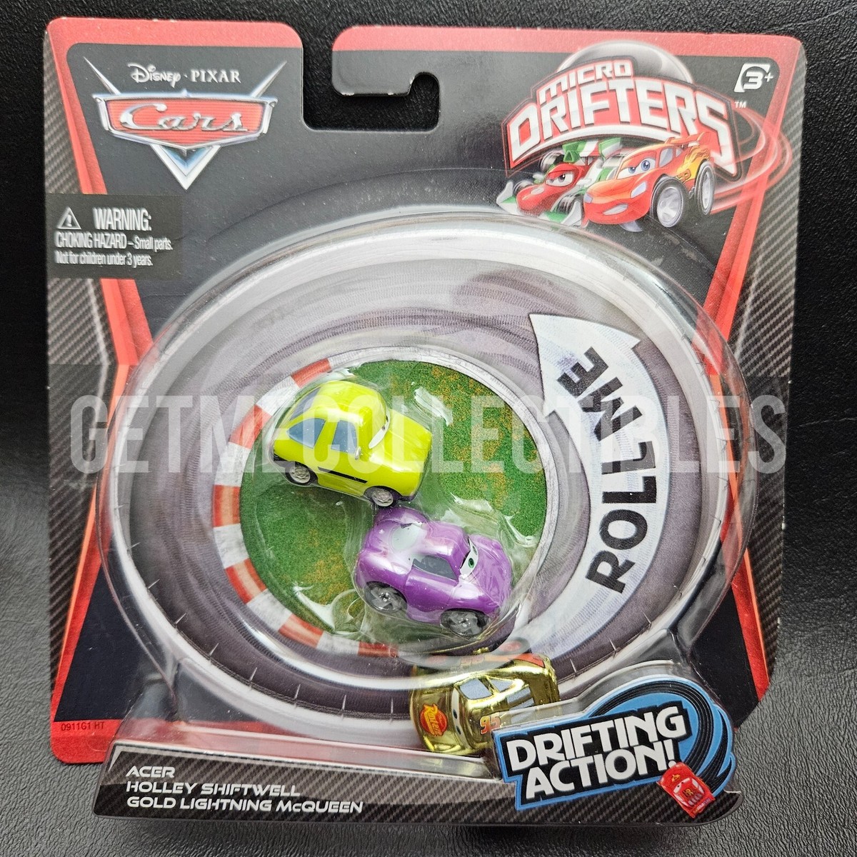 DISNEY PIXAR CARS MICRO DRIFTERS ACER HOLLEY GOLD LIGHTNING