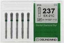 Dental Diamond Burs, Coarse Grit Multi-Use, 5 Pcs/Pk [237EX-21C]