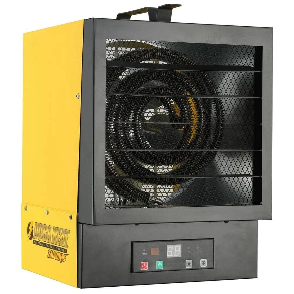 DuraHeat 5000-Watt Hardwired Electric Forced Air Garage Heater w Remote Control - Image 2 of 4