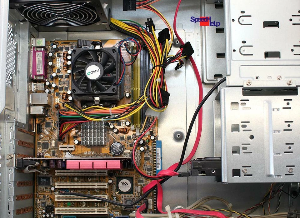 AMD ATHLON 64 3800+ COMPUTER PC ASUS M2V PARALLEL WINDOWS XP GEFORCE 7300 SPDIF - Bild 4 von 4