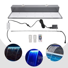 Waterfall Pool Fountain 7 Color Changing & Remote Lighted Waterfall Spillway